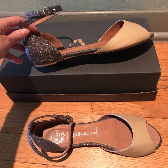 Jeffery Campbell Glitter and Nude Peep Toe Flats - Picture 8 of 10